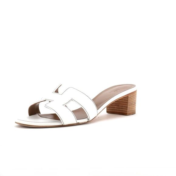 Hermes Shoes - Hermes Women's Oasis Sandals Leather White